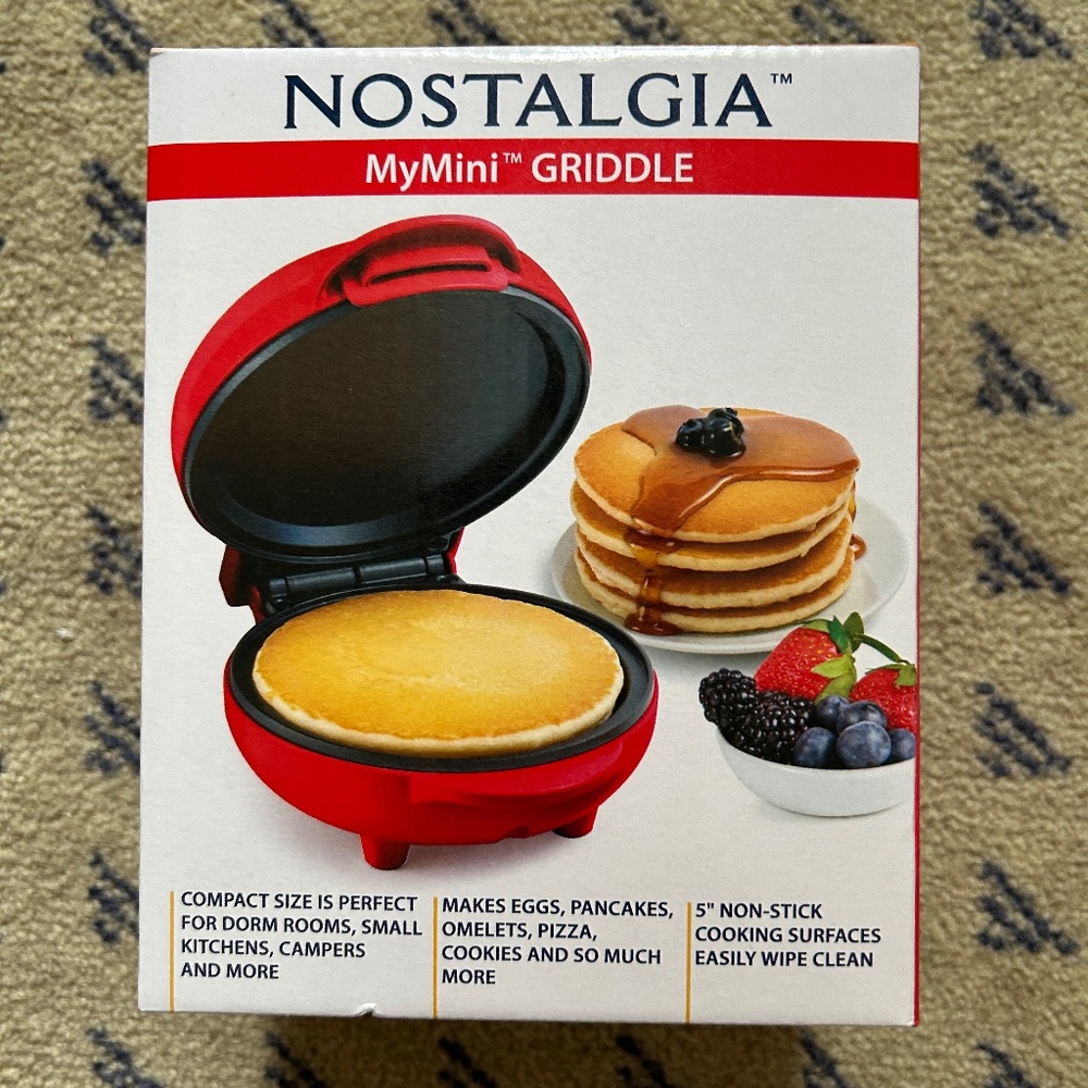 NWT NOSTALGIA MyMini Griddle